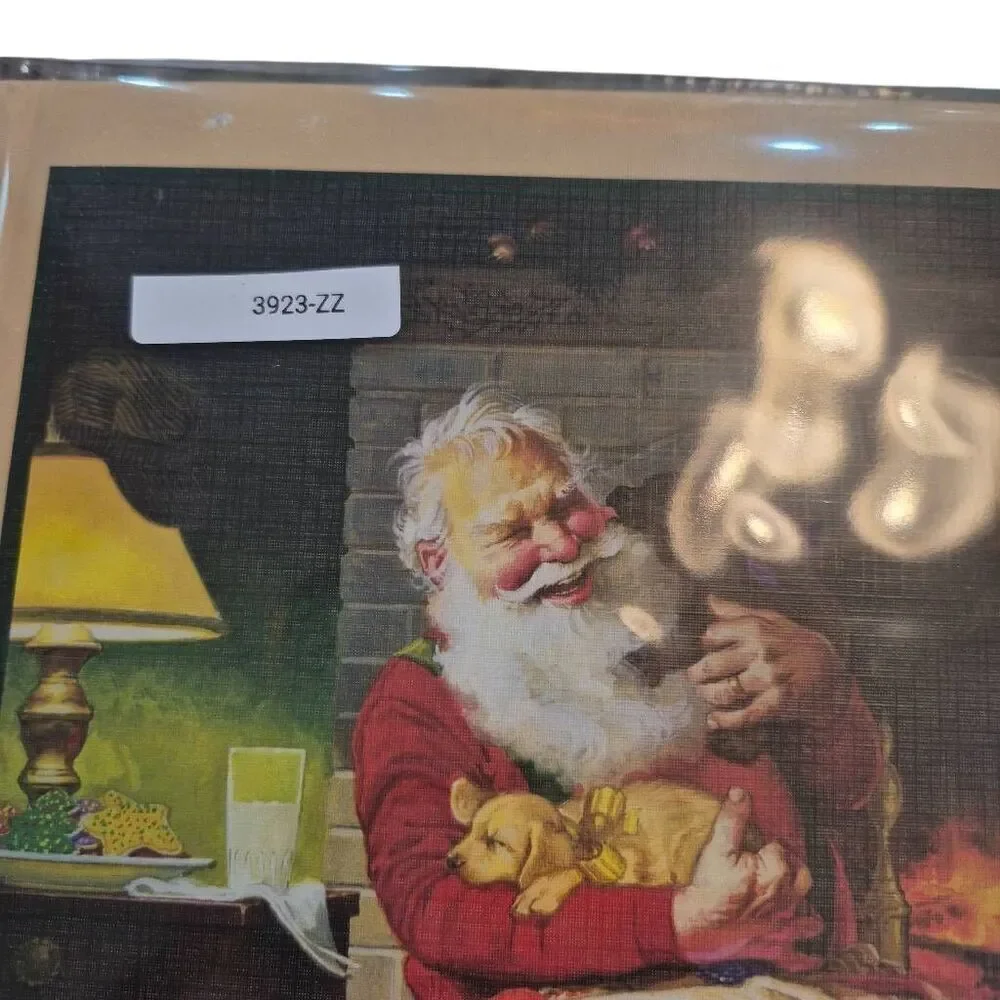 Cobble Hill Santa's Favorite Quilt 1000 pc Jigsaw Puzzle USED